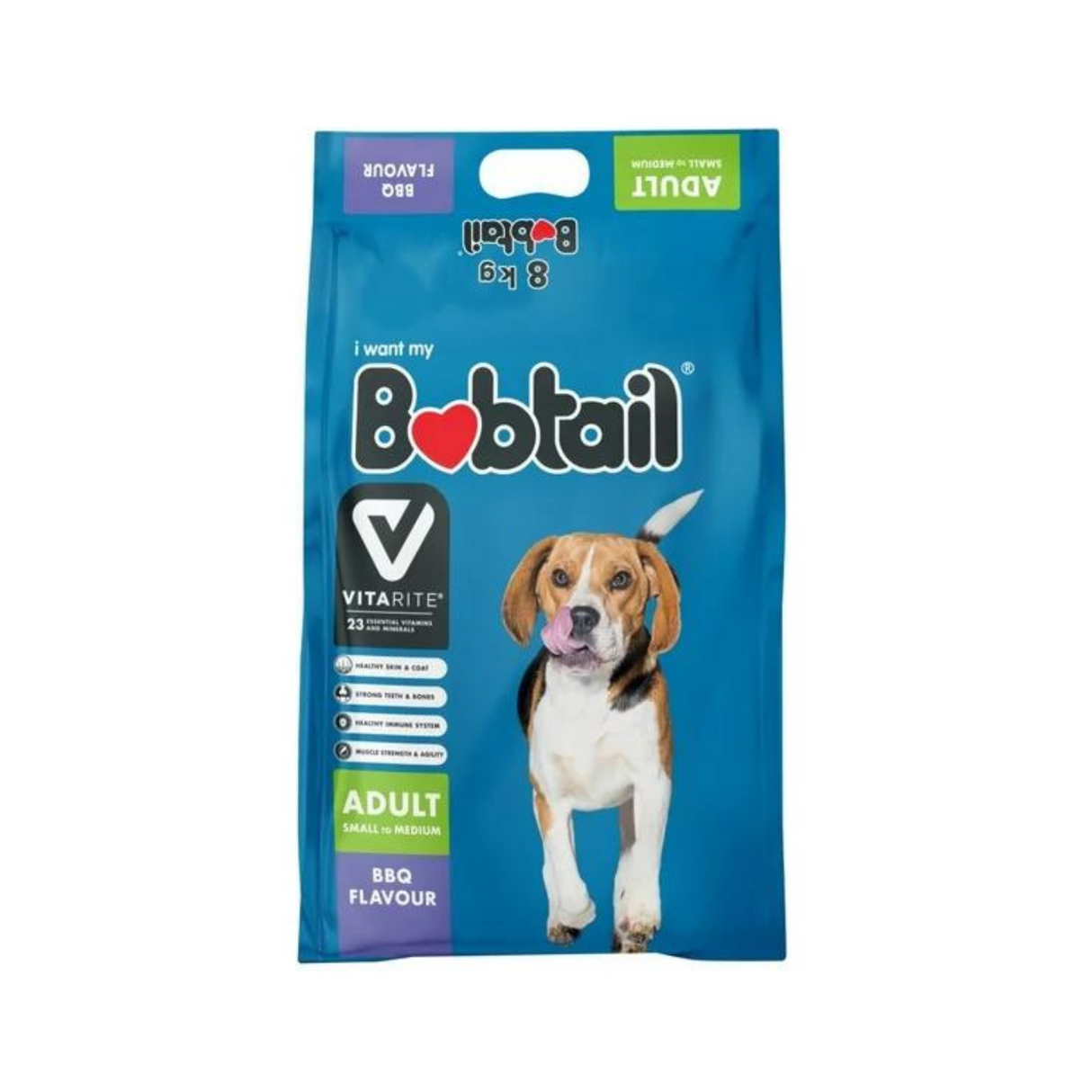 Bobtail Adult Small to Medium BBQ Flavour 8kg
