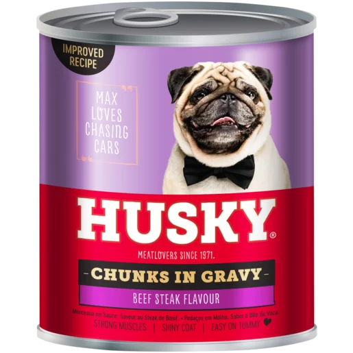 Husky Chunks in Gravy Beef Steak Flavour 775g