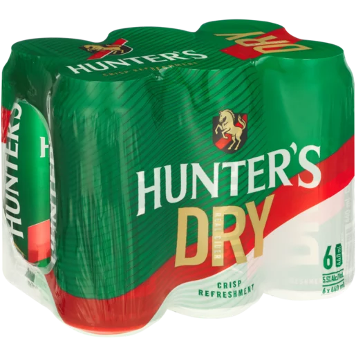 6x Hunter's Dry 440ml Can