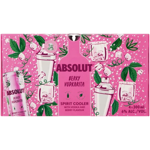 Absolut Berry Vodkarita 4x300ml