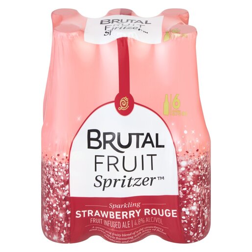 6x Brutal Fruit Strawberry Rouge Spritzer 275ml