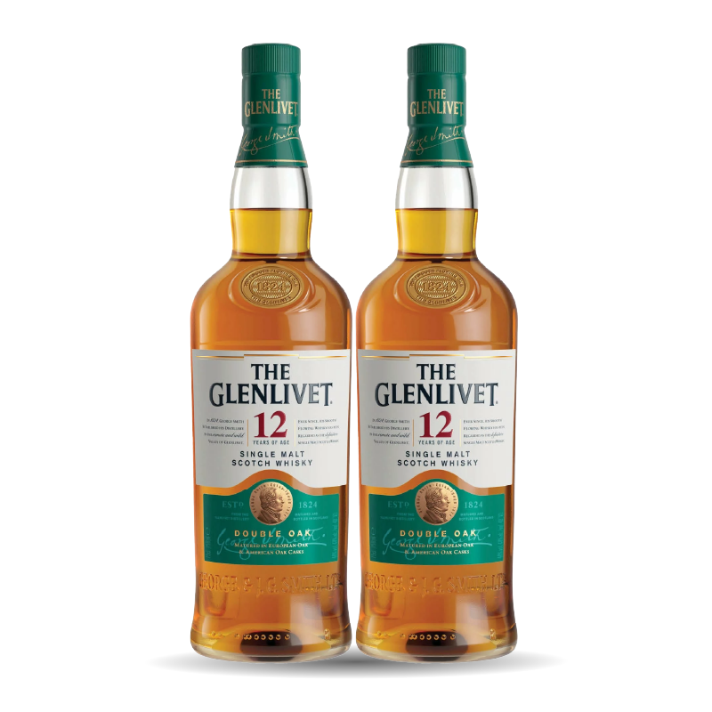 2x The Glenlivet 12 Years 750ml
