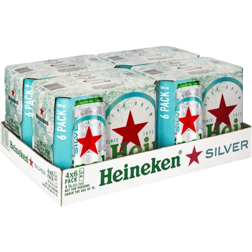 24x Heineken Silver 500ml