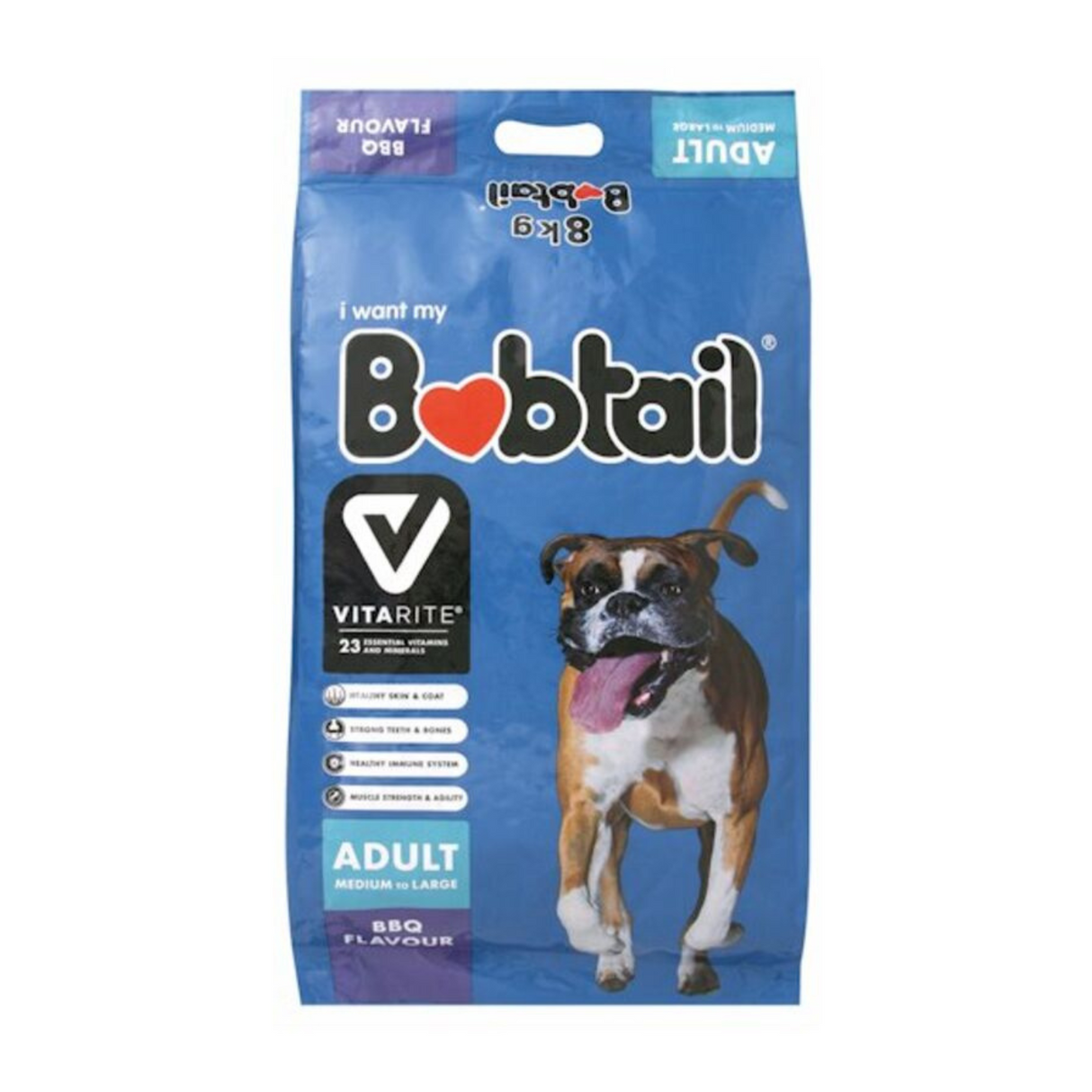 Bobtail Adult Medium to Large BBQ Flavour 8Kg