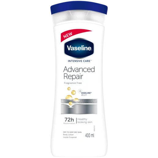 Vaseline Lotion Advanced Repair Fragrance Free 400ml
