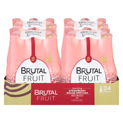 24x Brutal Fruit Strawberry Rouge Spritzer 275ml