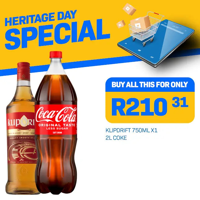 KLIPDRIFT 750ML + 2L COKE