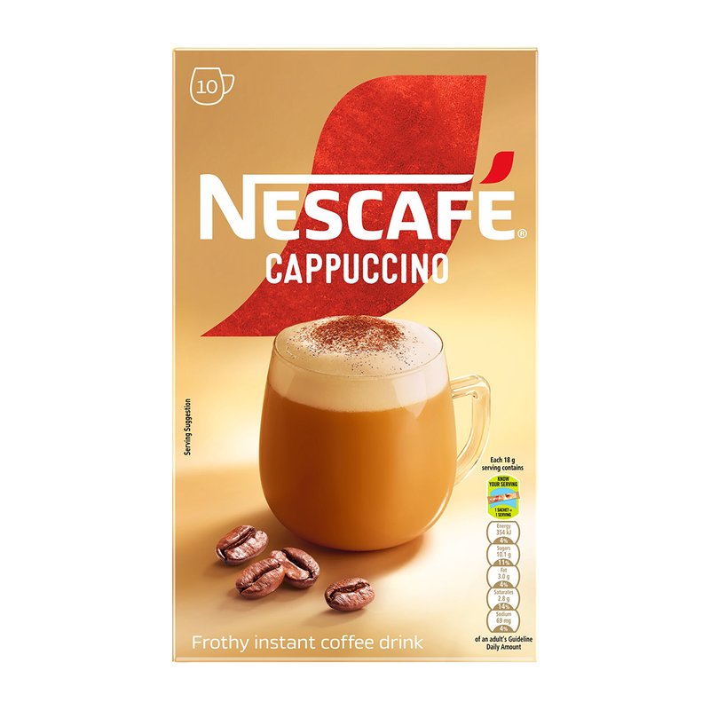 2x Nescafe Cappuccino Gold Original 10x18g